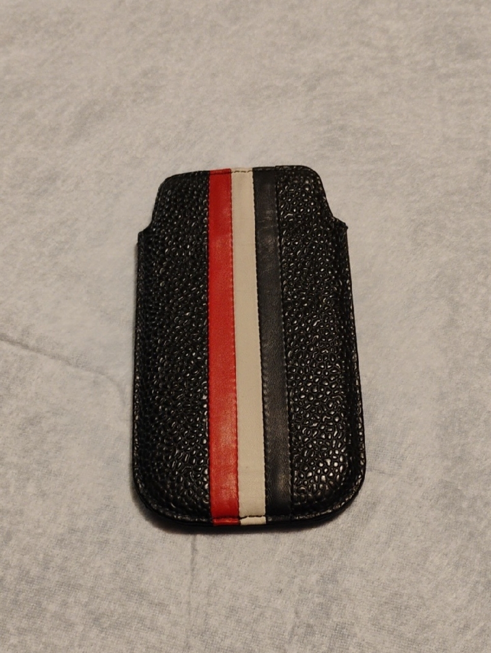Brooks Brothers Black Fleece Leather  Cell Phone Sleeve